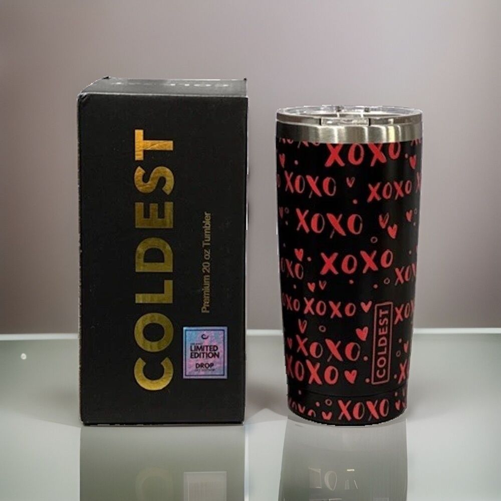 COLDEST Premium 20 oz Tumbler Limited Edition Glowie Hearts